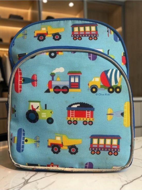 Wildkin Other - Wildkin Olive Kids 12" Backpack Trains Planes Trucks Daycare School Bag​